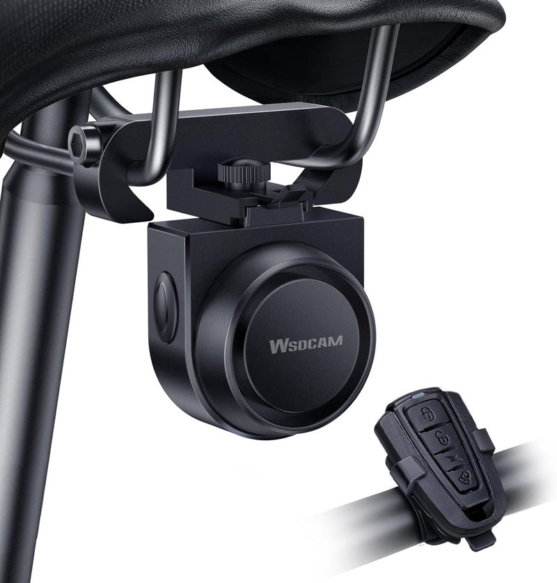 wsdcam USB Rechargeable Bike Alarm with Remote, Wireless Vehicle Security Alarm System Anti Theft Vibration Motion Sensor Alarm for Car Trailer Motorcycle Scooter Ebike - Image 1